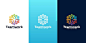 Teamwork logo design collection, community logo,