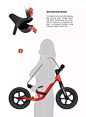 Carbon Fiber Balance Bike 6C/ Balance bike 平衡自行车

6C平衡自行车的车架和前叉由纯T700碳纤维材料制成，非常轻。整个自行车只有2.5公斤重。孩子们在骑车时往往会抬起脚，放在踏板上休息。在分析了与儿童骑行习惯相关的各种数据，并利用碳纤维的形式，Royalby在车架上设计了一个集成式踏板，它更适合儿童的脚，比大多数平衡自行车更安全。这种设计需要弯曲膝盖，使乘坐更舒适。在座位下面还有一个隐藏的背带，当孩子没有蒸汽的时候，父母可以很容易地把自行车带上。