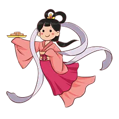 中秋节嫦娥奔月插画元素