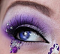 Purple eye bling
