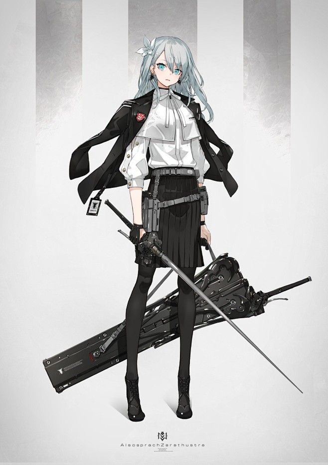 武器与女高中生！日本画师neco的最新插...