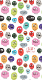 Elise Gravel illustration • faces • fun • creatures • cute • colorful • art • watercolor • pattern • happy • doodle • pink • green • red •: