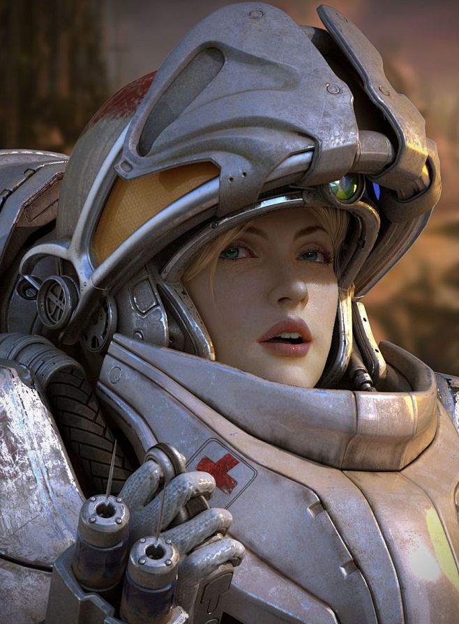 国外玩家笔下的星际争霸2女性角色