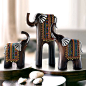 赛尔加 泰国大象摆件家居软装抽象动物工艺品创意东南亚摆件饰品