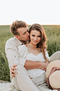 Man In White Dress Shirt Kissing Woman