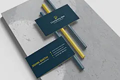 极简商务个人名片设计展示样机模板 Minimalist Business Card Mockup插图(2)
