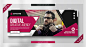 Digital marketing corporate social media facebook cover web banner template