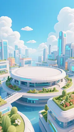 3D立体城市建筑