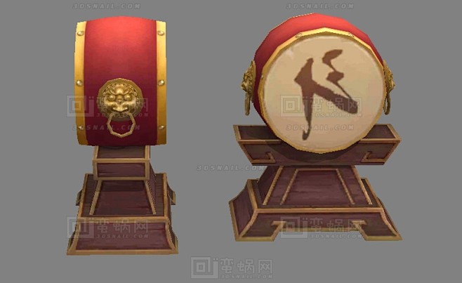 古代战鼓 擂台赛擂鼓 - 综合模型 蛮蜗...