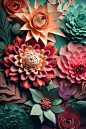 3D立体花纸雕工艺