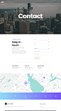 时尚潮流服装服饰设计师艺术网站联系我们PSD网页模板Cesis Creative PSD Template 03 :  