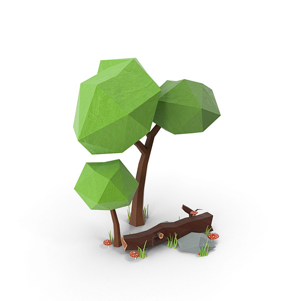 Low Poly Forest Obje...