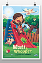 Mati&Whopper : Ilustraciones realizadas para la decoración de ambientes para niños.