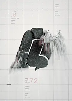 皇瓜菌——C4D练习海报-OCTANE-OC渲染-字体logo-破碎-烟雾-字体设计-3D海报