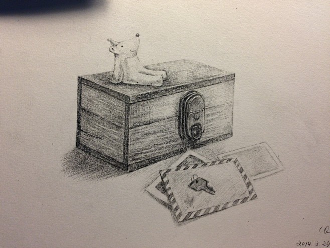 旧旧的木头箱子