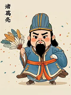 Q版三国人物_国潮插画_5_图图AI绘画_来自小红书网页版