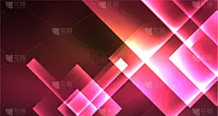 闪亮的,抽象,正方形,霓虹灯,背景,活力,华丽的,暗色,设计,弯曲