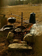 Campfire cooking at it's best Campfire Cooker "Grandpa Jakes"   This is a heavy-duty campfire cooker,  http://www.homesteaddryingracks.com/products.html