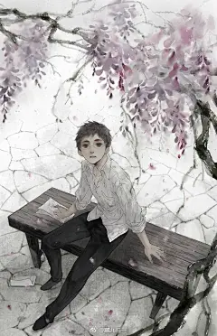 现言·帅气·邪魅· 插画壁纸  图来自（见水印）