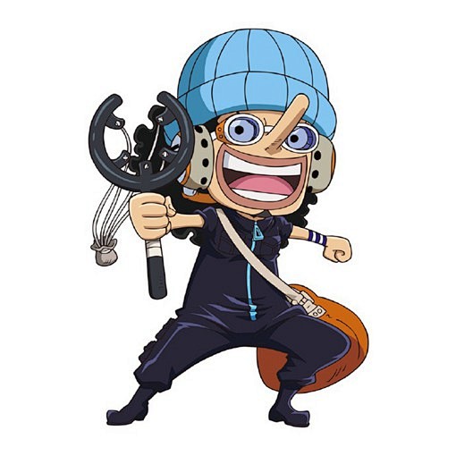 适合作头像的海贼王q版画风人物插画图片