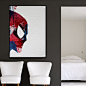 抽象的超级英雄人物肖像插画客厅卧室装饰画挂蜘蛛侠-淘宝网