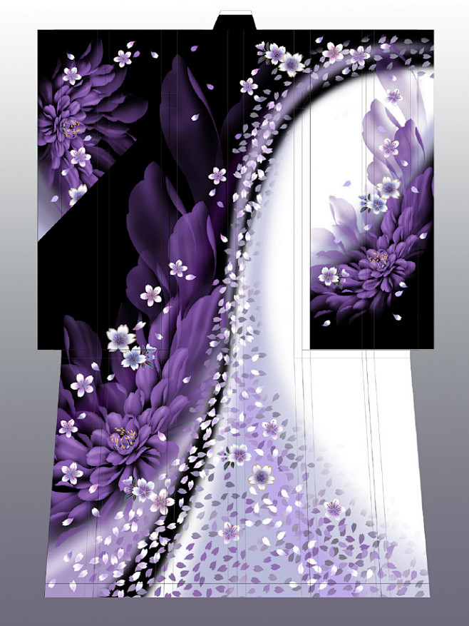 樱花图案的和服 II 乱花渐欲迷人眼的春...