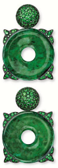 Hammerle jade/emerald earrings