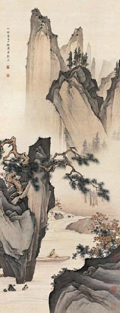 西西里船长采集到水墨丹青 之 苍山