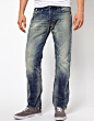 【英国代购】正品 Replay Jeans Waitom 男士做旧修身牛仔裤 新款