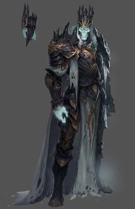 m Lich NE Robes Crown Ruins wilderness Dungeons & Dragons Monsters: The ...