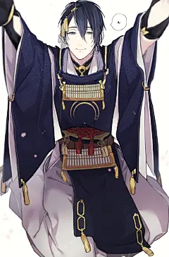 #轉推# #刀剣乱舞# #三日月宗近# 求抱抱的爷爷！（我立刻一把抱住了爷爷！） ​​​​