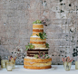 naked cake with succulents