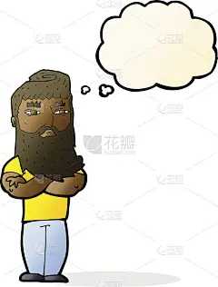 卡通人物与思想泡沫