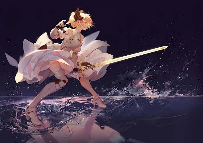 #二次元# #saber# #动漫# #...
