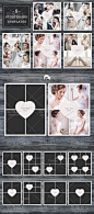 结婚照片,周年纪念相片版式排版设计PSD模板.jpg