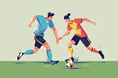 卡通校园趣味运动会图片插画