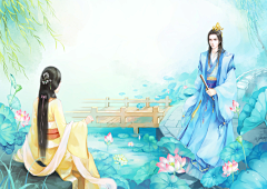 落花风飞絮采集到死生契阔,与子成说(古装情侣)