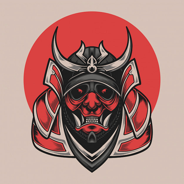 武士头高级矢量图