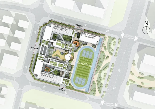 新桥街道新桥东片区重点城市更新九年一贯制学校新建工程全过程设计