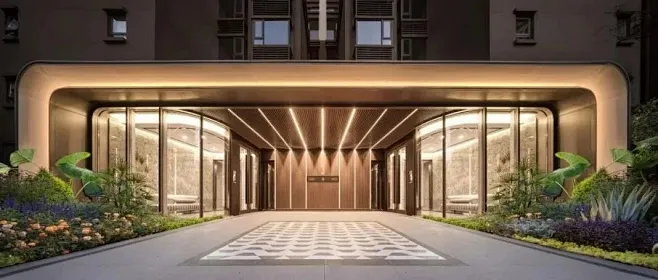 入户大堂新趋势｜建筑门头的精细化设计 : ·-花瓣网