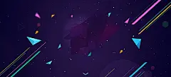 漂浮的几何图,三角形,直线,紫色,海报banner,扁平,渐变,几何图库,png图片,,图片素材,背景素材,3647133北坤人素材@北坤人素材
