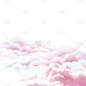 七夕情人节渐变梦幻云朵通用元素素材
