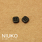 NIUKO 黑色小四方衬衫纽扣子外贸简约针织内衣钮扣加厚服装辅料扣-淘宝网
