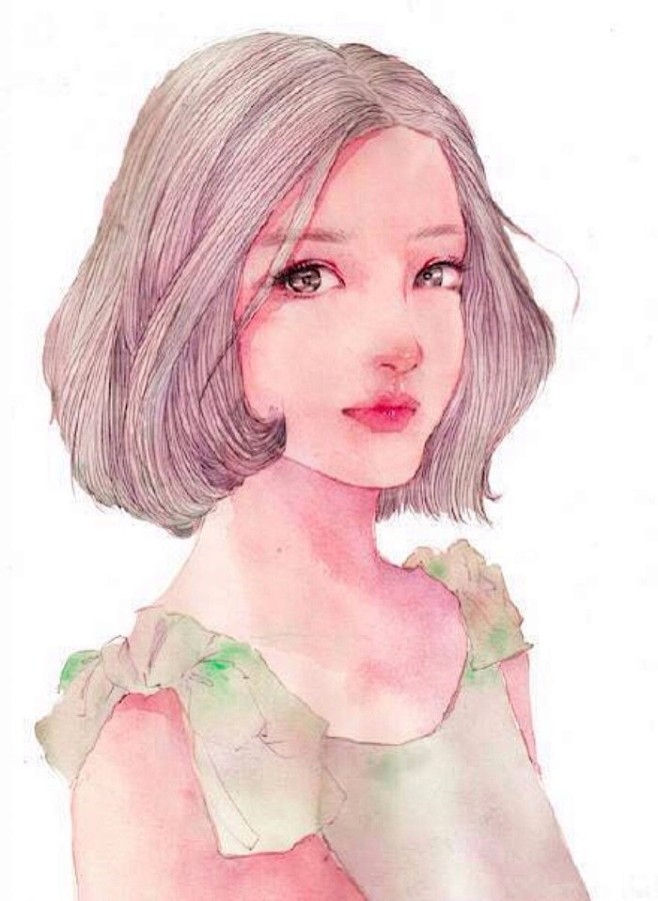 水彩画 人物