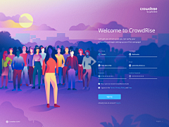 mokact采集到Dribbble插画色彩、构图、风格