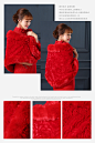2015新款新娘红色婚纱礼服披肩冬季加厚毛披肩保暖旗袍秀禾服双面-淘宝网