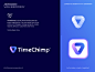 TimeChimp - Logo Design / Part 2 aim progress process repeat clock rotation upwards lead direction arrow tracking manage schedule digital planner timeline stamp time