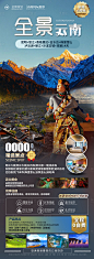 全景云南旅游海报-源文件