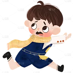 手绘-密室逃脱人物贴纸