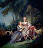 François Boucher ——The Love Letter 1750